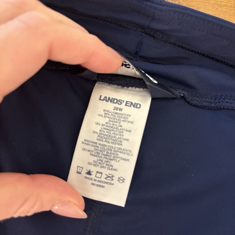 Lands End Navy Blue Swim Skirt Bottom Women’s Plus Size 26W - Picture 7 of 8
